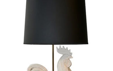 Porcelain Rooster Table Lamp