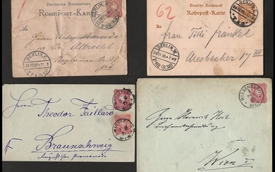 Poststück - Partie Ganzsachen D.Reich 1875-1941 Postkarten