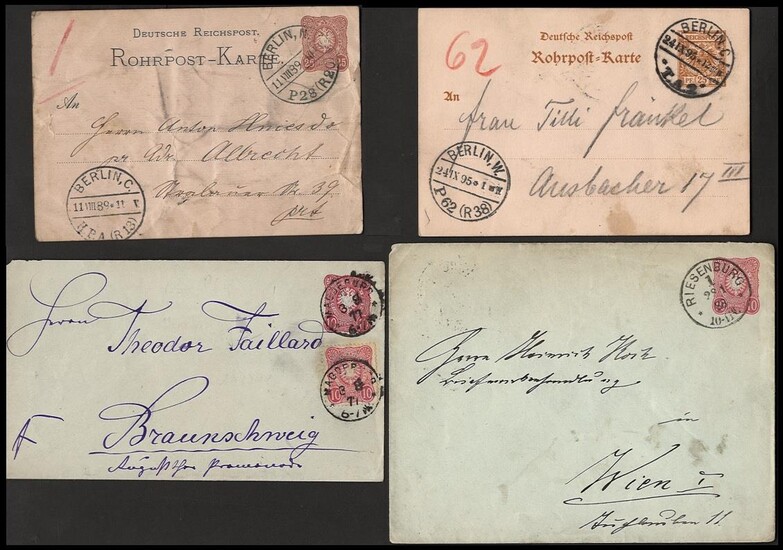Poststück - Partie Ganzsachen D.Reich 1875-1941 Postkarten