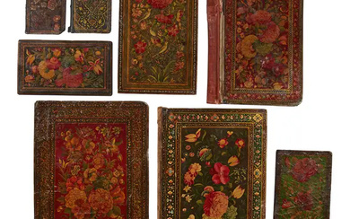 Property from an Important Private Collection Two lacquered papier mache bindings and...
