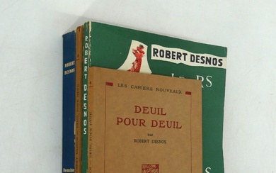 ROBERT DESNOS. - Deuil pour Deuil. Éditions... - Lot 39 - Kahn & Associés