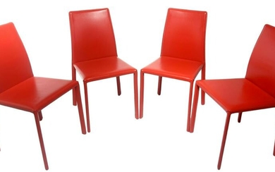 Ranked # 4 chairs with metal frame, covered in leather