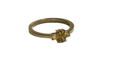Ring Yellow gold Diamond (Natural) - Diamond