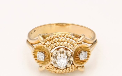 Ring Yellow gold Diamond (Natural)