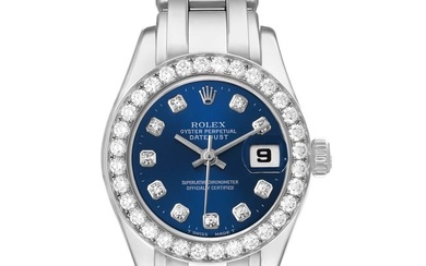 Rolex Pearlmaster White Gold Blue