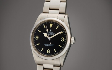 Rolex Reference 1016 Explorer | A stainless steel automatic wristwatch with bracelet, Circa 1966 | 勞力士 型號 1016 Explorer 精鋼自動上鏈鍊帶腕錶，製作年份約 1966
