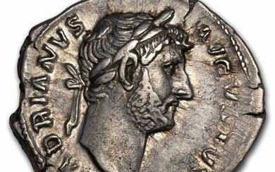 Roman Empire AR Denarius Hadrian 117-38