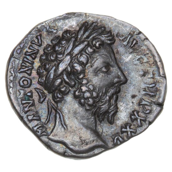 Roman Empire, Marcus Aurelius, 161–180, Denarius, Rome, 170–171, COS III, 2.93 g,...