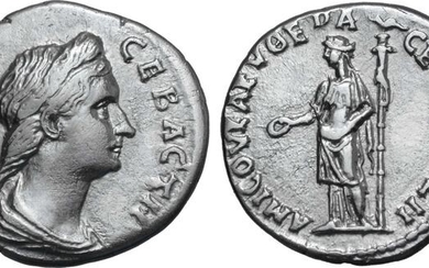Roman Empire (Provincial). Sabina (Augusta, AD 128-136). AR Drachm,Amisus, Pontus. Dated year 168 = AD 136/7