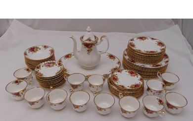Royal Albert Old Country Roses dinner and coffee service to ...