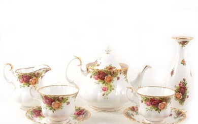 Royal Albert bone china teaservice, Old Country Roses; and other Old Country Roses tableware.