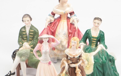 Royal Doulton "A Gentleman from Williamsburg" and Other Porcelain Figurines
