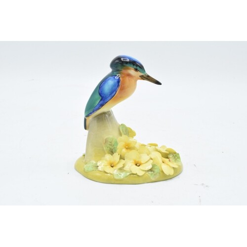 Royal Doulton figure depicting a kingfisher mounted onto a f...