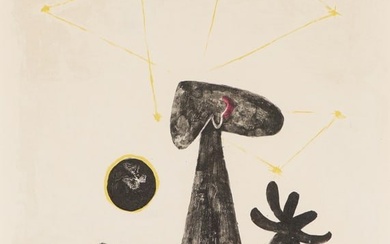 Rufino Tamayo Hombre, Luna y Estrellas (Perada 30), 1950