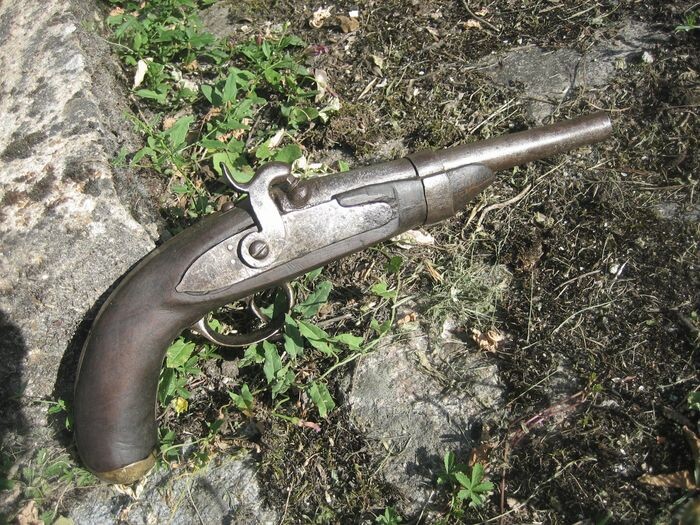 Russia - 19th Century - Early to Mid - artisan caucasien - pistolet d'arçon - pistolet de fonte - Percussion - Pistol - 11mm