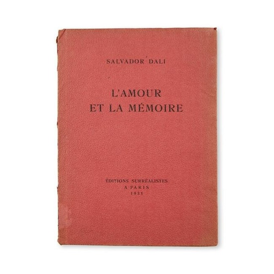 SALVADOR DALÍ (1904-1989) L'AMOUR ET LA MÉMOIRE. Paris, Éditions surréaliste...