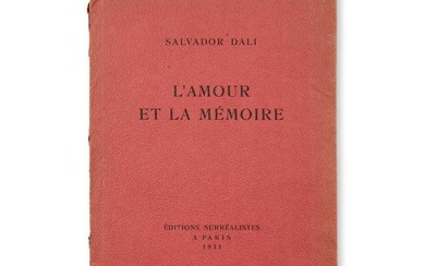 SALVADOR DALÍ (1904-1989) L'AMOUR ET LA MÉMOIRE. Paris, Éditions surréaliste...