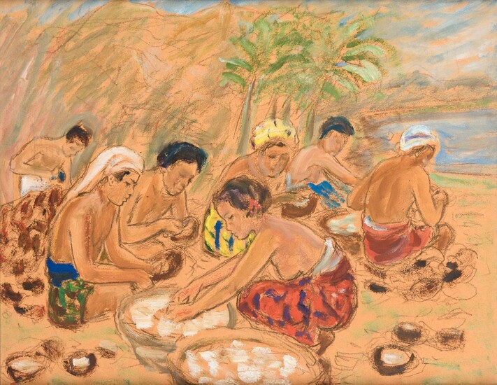 SCHMIDT-ROM, Heinz (1877 Berlin - 1956). Muschelsammler auf Bali.