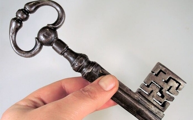 Safe key - Italy - Lombardy - Forged iron - 18th century