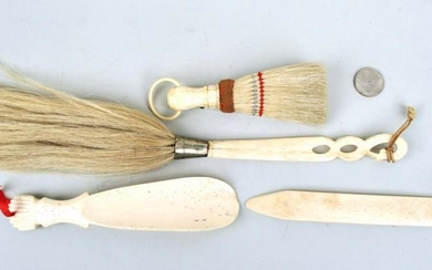 Sailor Made Whalebone Whisk, Brush, 2 Shoe Horns