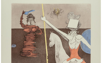 Salvador Dalí (1904-1989), Off to Battle, from Historia de Don Quichotte de la Mancha (1980)
