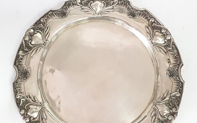 Salver - .833 silver - Portugal - Late 19th century