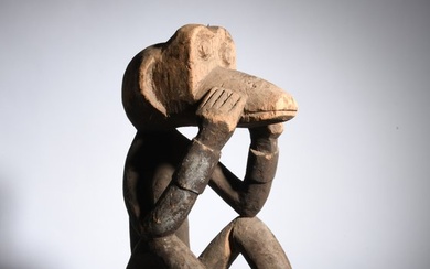 Sculpture - Boulou monkey statuette - Cameroon (No Reserve Price)
