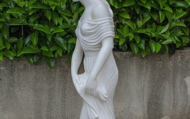 Sculpture, Statua "L'estate" Marmo - 102 cm - Marble, Carrara statuary white marble - hand carved