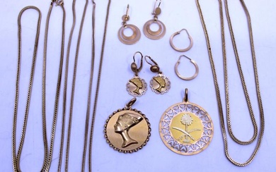 Selection of 18ct Gold Jewellery. To include Necklaces, Earrings and...