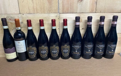 Selection of Amarone & Barolo - Amarone della Valpolicella, Barolo - 10 Bottles (0.75L)