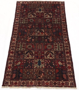 Semi-Antique Hand-Knotted Bakhtiari Carpet