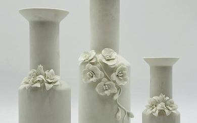 Set of Graduated Porcelain Vases