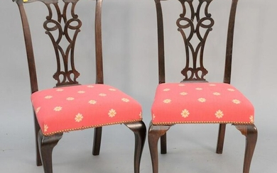 Set of nine Queen Anne style chairs. Estate of Thomas