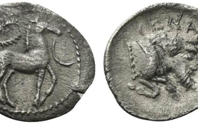 Sicily, Gela, Litra, ca. 465-450 BC AR (g 0,61; mm...