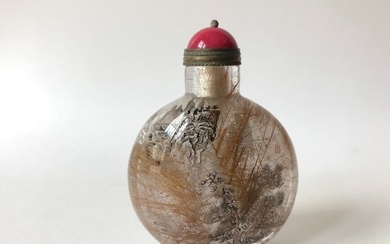 Snuff bottle - Quartz - China - 20th century