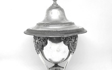 Spectacular Empire Style Sugar Bowl - .800 silver - Italy - Mid 20th century