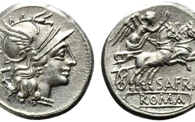 Spurius Afranius, Denarius, Rome, 150 BC; AR (g 4,07; mm...