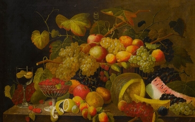Still Life of Fruit, Lucretia Ann Waite