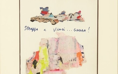 Strappa e vinciGuerra!, HAINS RAIMOND (Saint-Brieuc, 1926 - Parigi, 2005)