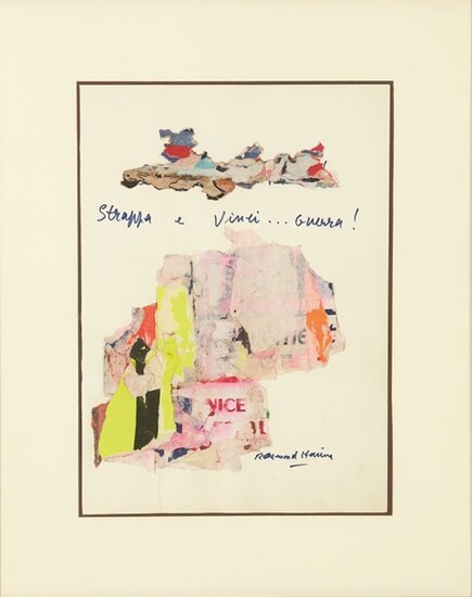 Strappa e vinciGuerra!, HAINS RAIMOND (Saint-Brieuc, 1926 - Parigi, 2005)