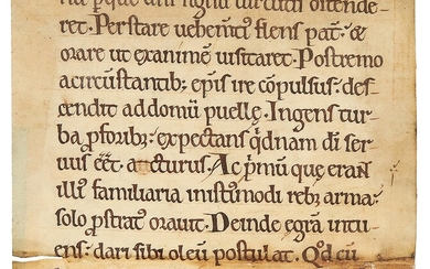 Ɵ Sulpicius Severus, Life of St. Martin, in Latin, manuscript on parchment [St Albans, 12th century]