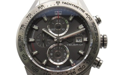 TAG HEUER Carrera Heuer 01 chronograph Wrist Watch CAR208Z-0 Mechanical Automatic Gray titanium