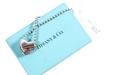 TIFFANY&CO. 18KYG STERLING HEART NECKLACE W/BOX