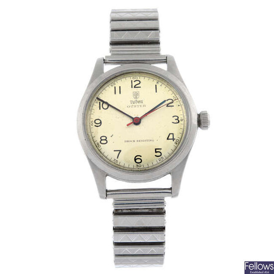 TUDOR - a stainless steel Oyster bracelet watch, 34mm.