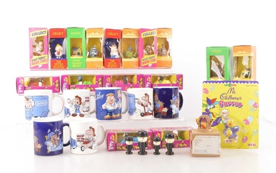Tetley Tea and other Ceramic metal collectables and figurines (qty)