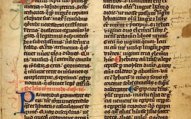 The Etymologiae of St. Isidore in early manuscript