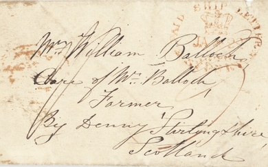 The Toulmin Packet Service Australia to U.K. Voyage 26 1848 (22 Jan.) entire letter from Sydney...