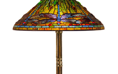 Tiffany Studios, New York, "Dragonfly" Table Lamp