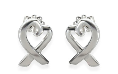 Tiffany & Co. Paloma Picasso 14 mm Loving Heart Earrings in Sterling Silver