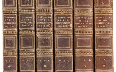 Transactions of the Horticultural Society of London, 3rd edition, 6 volumes, 1820